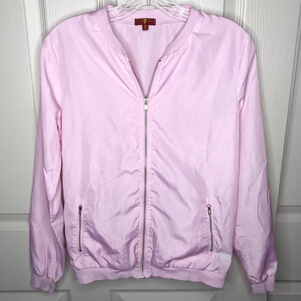 7FAM Pink Lightweight Windbreaker